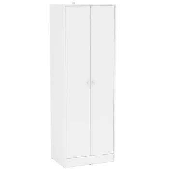 2-дверный шкаф для спальни, белая отделка