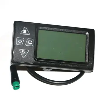 24 В / 36 В / 48 В ЖК-дисплей для электровелосипеда с водонепроницаемым 5-контактным штекером для панели управления контроллером контроллера BLDC Электрический велосипед S861