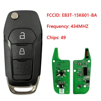 CN018018 Вторичный рынок 2-кнопочный дистанционный ключ для Ford Ranger Частота 433 МГц FCCID Номер EB3T-15K601-BA HITAG-Pro Чип