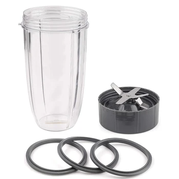 Запасные части Замена резиновых прокладок чашки и лезвия и уплотнительного кольца на 32 унции, совместимые с Nutribullet