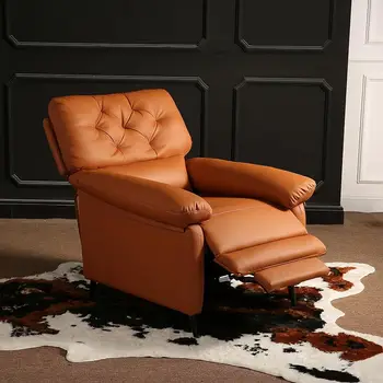 Кресло с откидной спинкой Откидное кресло из искусственной кожи Одноместный диван Кресло для гостиной Современное кресло с откидной спинкой Диван-реклайнер 21.2