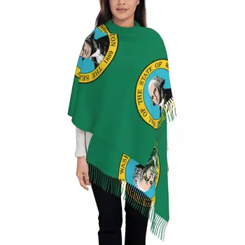  Персонализированный печатный шарф Мужчины Женщины Зимние теплые шарфы Шаль Накидка