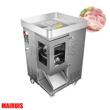  Электрическая машина для резки мяса Коммерческая бытовая автоматическая машина для нарезки мяса из нержавеющей стали Машина для нарезки кубиками